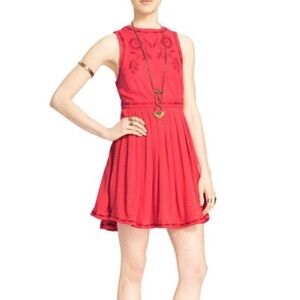 Free People Birds of a Feather Mini Dress